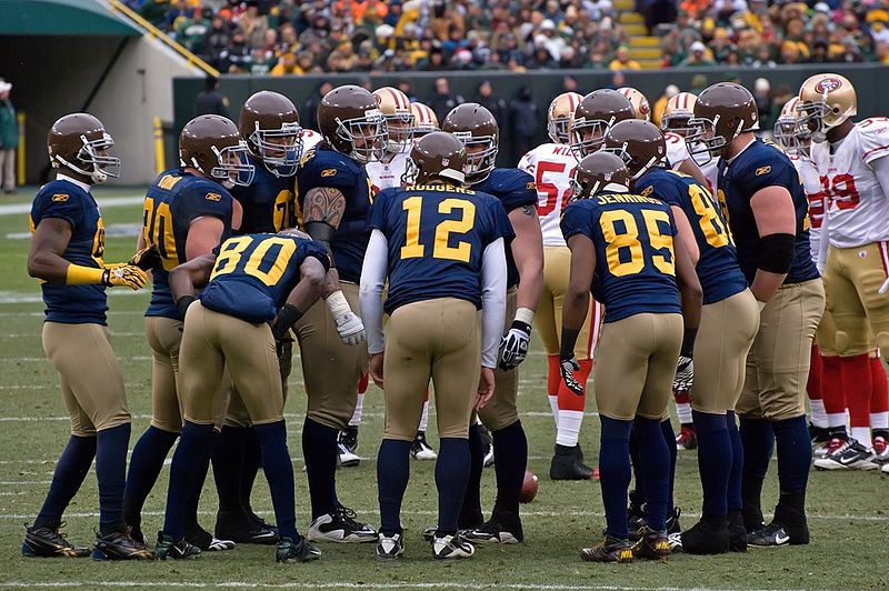 The Green Bay Packers, here in their historical uniform, are the only community owned club in the NFL - Image by Mike Morbeck     CC-BY-SA-2.0