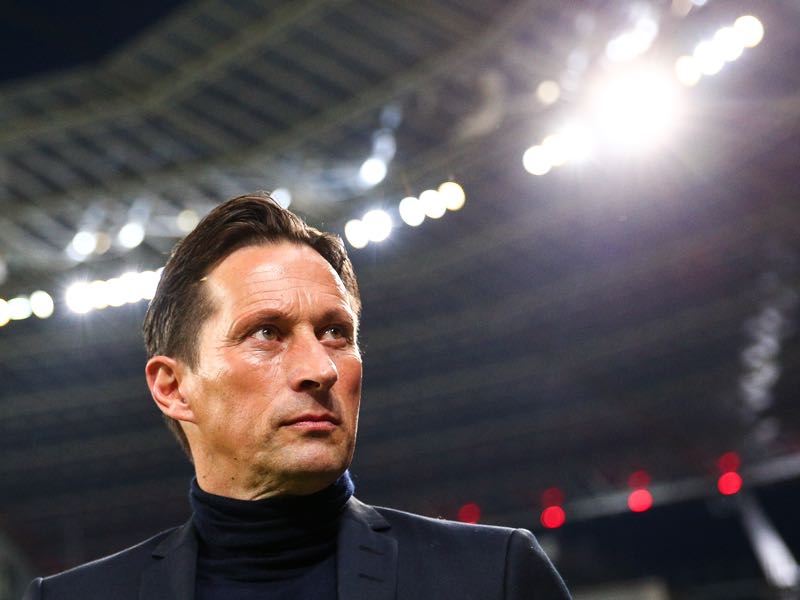 Roger Schmidt head coach of Leverkusen arrives prior the Bundesliga match between Bayer 04 Leverkusen and Borussia Moenchengladbach at BayArena on January 28, 2017 in Leverkusen, Germany. (Photo by Maja Hitij/Bongarts/Getty Images)