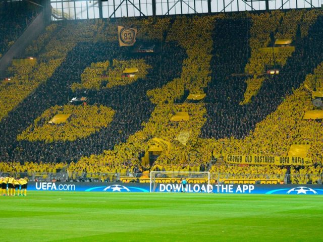Borussia Dortmund vs Augsburg will take place in the Signal Iduna Park in Dortmund. (SASCHA SCHUERMANN/AFP/Getty Images)