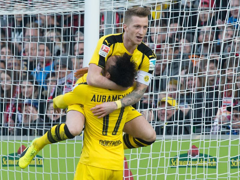 Marco Reus will likely make his comeback against Eintracht Frankfurt. (THOMAS KIENZLE/AFP/Getty Images)