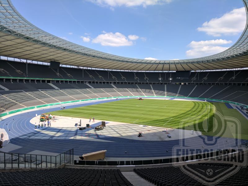 The DFB Pokal Final Bayern vs Eintracht Frankfurt will take place at the Olympiastadion in Berlin (Chris Williams/Futbolgrad Network)