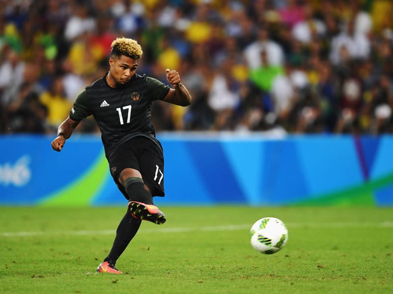 Serge Gnabry was excellent for Germany at the Olympics last summer. (Photo by Laurence Griffiths/Getty Images)