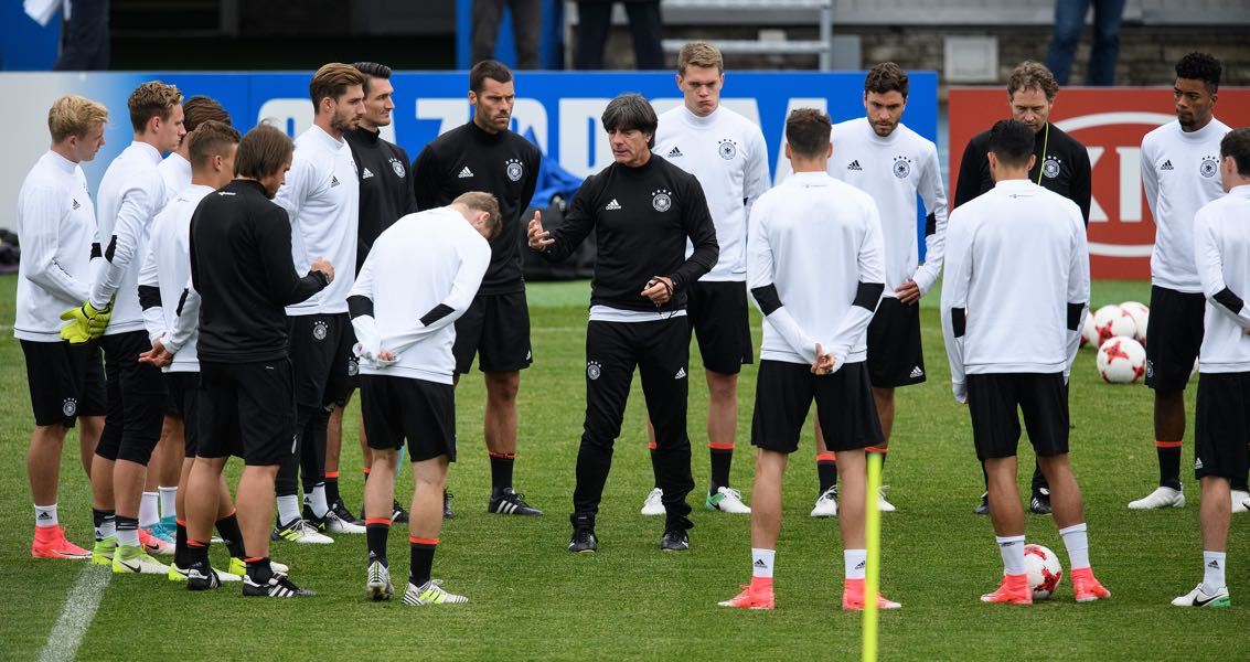 Joachim Löw has a pool of 50 players to chose from next summer. (Photo by Matthias Hangst/Bongarts/Getty Images)