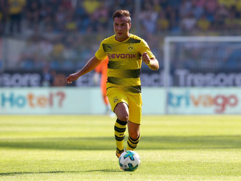 Mario Götze increasingly looks like his former self. (Photo by Christof Koepsel/Bongarts/Getty Images)