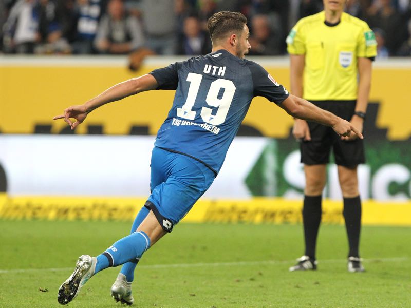 Mark Uth has been on fire for Hoffenheim. (DANIEL ROLAND/AFP/Getty Images)