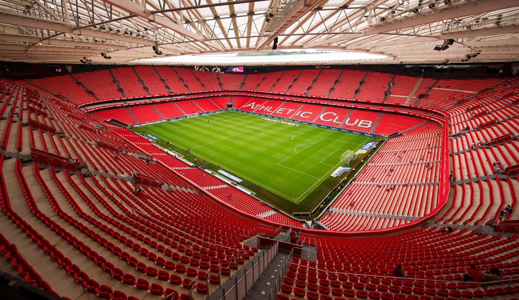 Athletic Bilbao vs Hertha will take place at the San Mames in Bilbao. (Photo by Juan Manuel Serrano Arce/Getty Images)