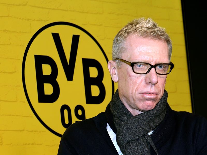 Peter Stöger will be asked to stabilise Borussia Dortmund and reach a Champions League spot.  (Photo by Christof Koepsel/Bongarts/Getty Images)