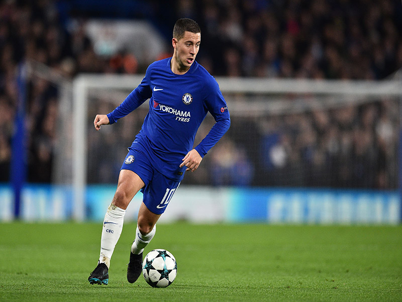 Chelsea v Atletico Madrid - Eden Hazard was the player of the match. 