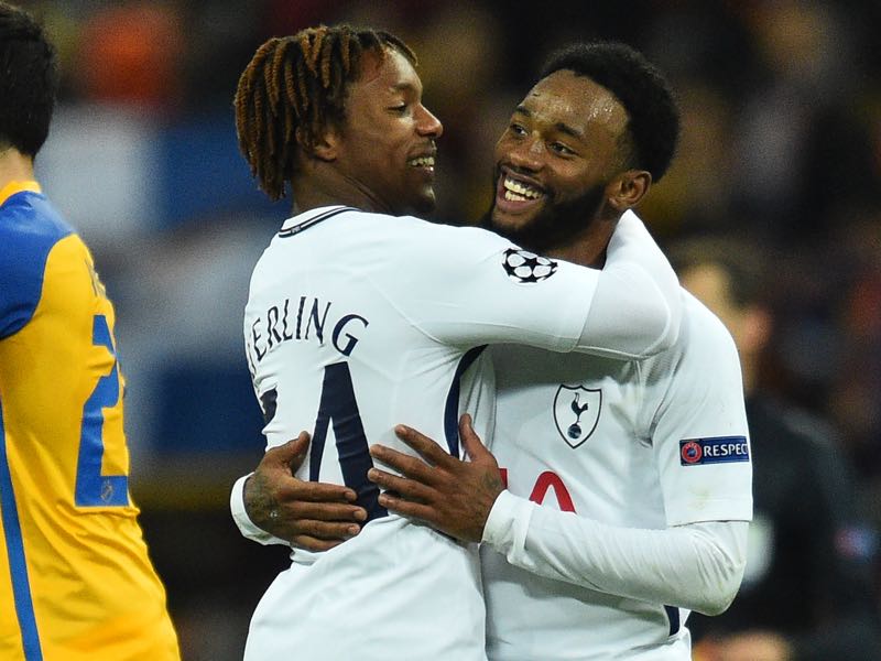 Tottenham had plenty to celebrate during the match. (GLYN KIRK/AFP/Getty Images)