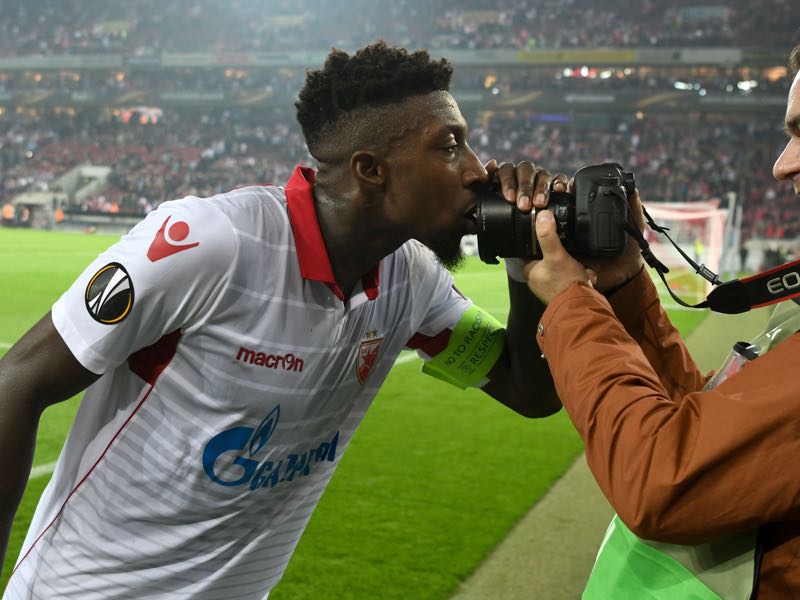 Mitchell Donald is Red Star Belgrade’s player to watch. (PATRIK STOLLARZ/AFP/Getty Images)