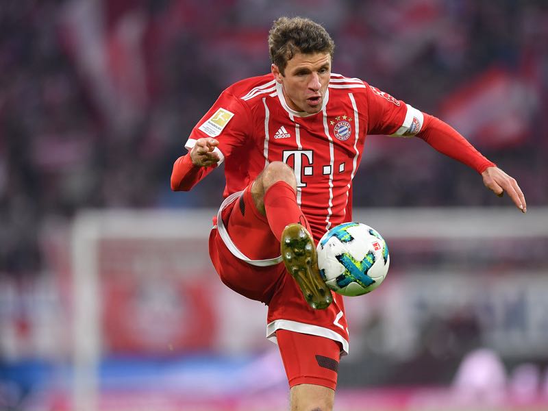 Thomas Müller is back in Bayern's line-up. (Photo by Sebastian Widmann/Bongarts/Getty Images)