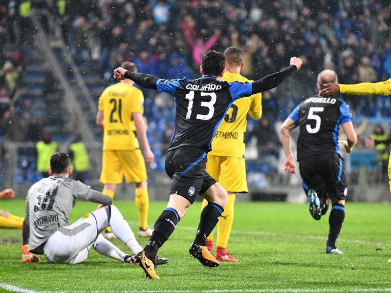 Atalanta took a lead into the second leg. (VINCENZO PINTO/AFP/Getty Images)