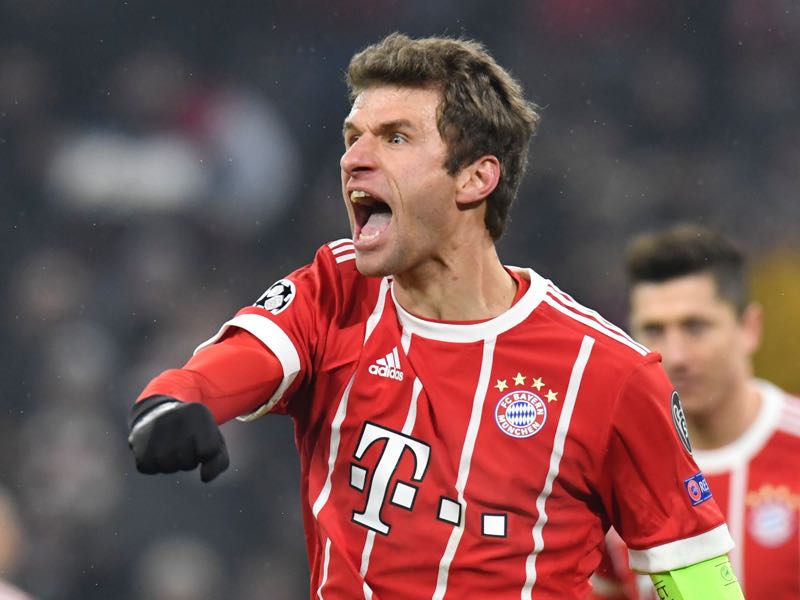 Thomas Müller was the player of the match. (THOMAS KIENZLE/AFP/Getty Images)