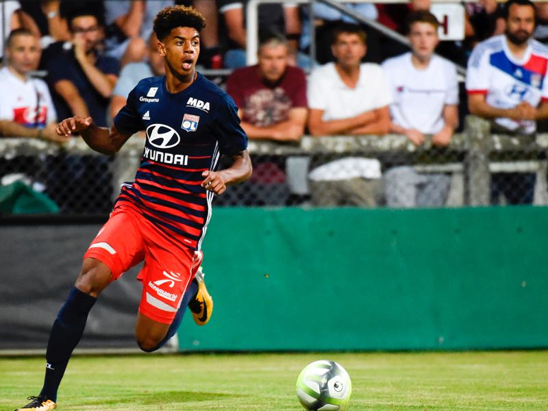 Willem Geubbels has already featured for Olympique Lyon's senior team this season. (Photo credit should read JEAN-PHILIPPE KSIAZEK/AFP/Getty Images)