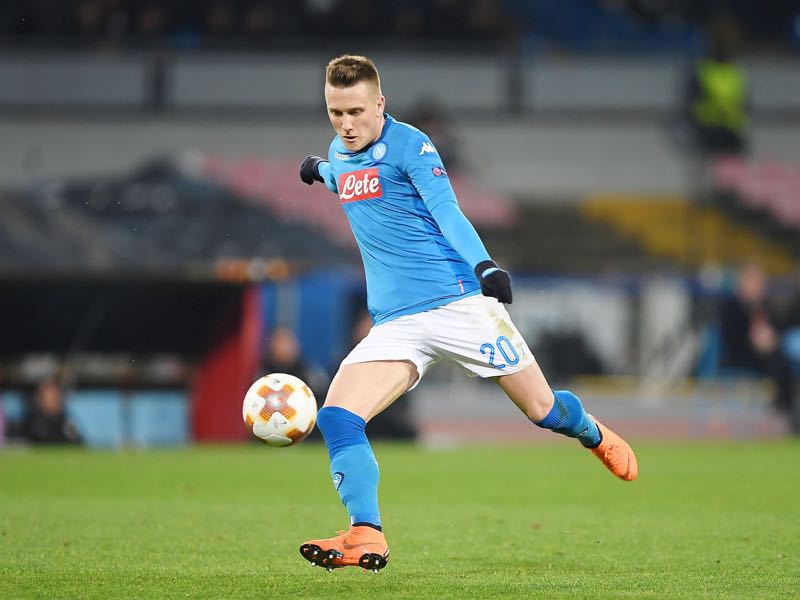 Leipzig vs Napoli - Piotr Zielinski was the player of the game. (Photo by Francesco Pecoraro/Getty Images)