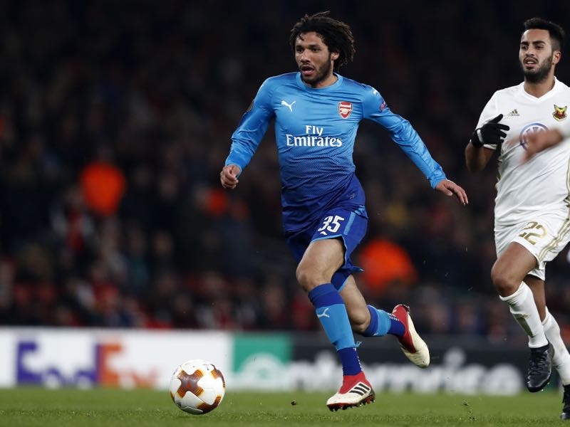 Mohamed Elneny is a fascinating Arsenal prospect. (ADRIAN DENNIS/AFP/Getty Images)