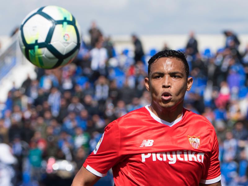 Sevilla are hoping that Luis Muriel can become a more consistent goalscorer. (CURTO DE LA TORRE/AFP/Getty Images)