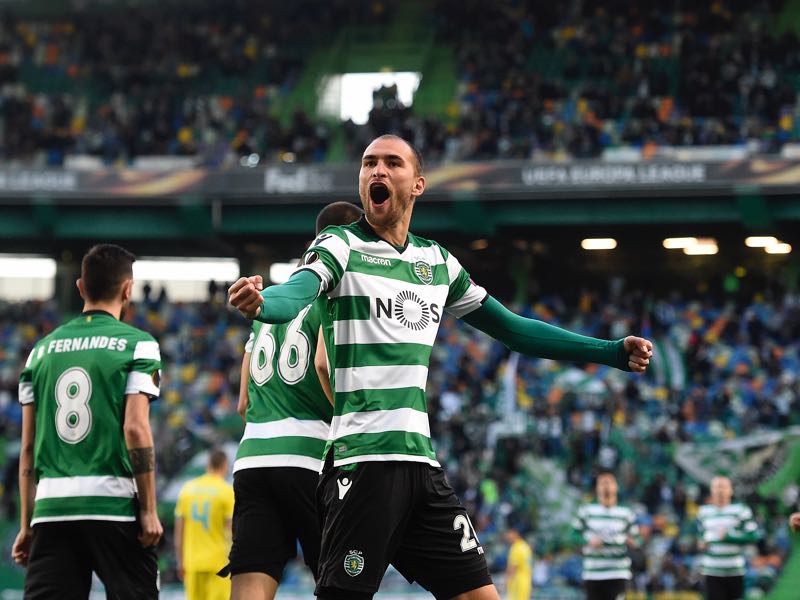 Sporting will rely on Bas Dost's efficiency in front of the goal. (FRANCISCO LEONG/AFP/Getty Images)