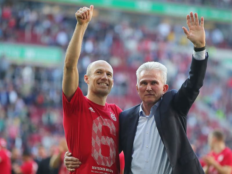 Heynckes has done a wonderful job at Bayern managing old stars like Arjen Robben. Photo by Alexander Hassenstein/Bongarts/Getty Images)