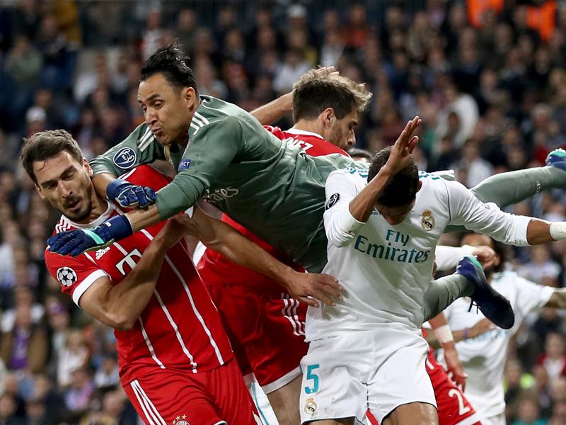 The Champions League semi-final Real against Bayern was a tightly fought affair. (Photo by Lars Baron/Bongarts/Getty Images)