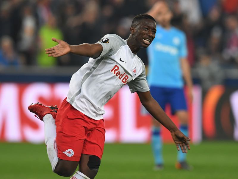 Salzburg v Marseille - Amadou Haidara was outstanding despite being sent off. (CHRISTOF STACHE/AFP/Getty Images)