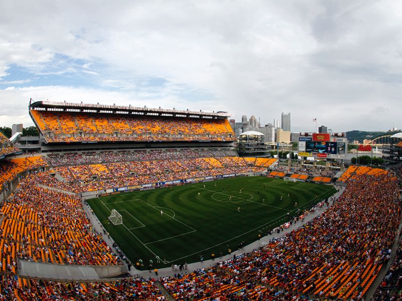 Borussia Dortmund vs Benfica will take place at the Heinz Field in Pittsburgh (Photo by Justin K. Aller/Getty Images)