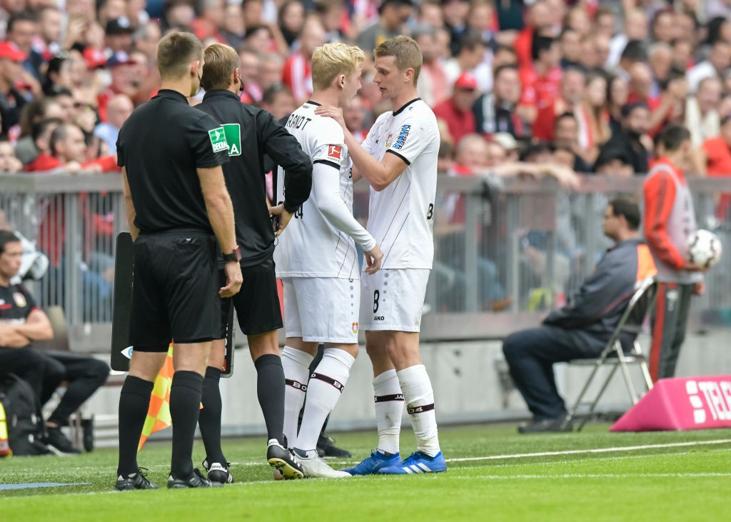 Lars Bender is replaced by Julian Brandt - Bayern vs Bayer