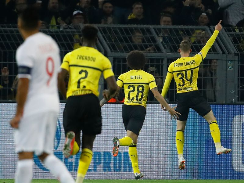 Borussia Dortmund v Monaco - Jacob Bruun Larsen delivered power from the bench (ODD ANDERSEN/AFP/Getty Images)