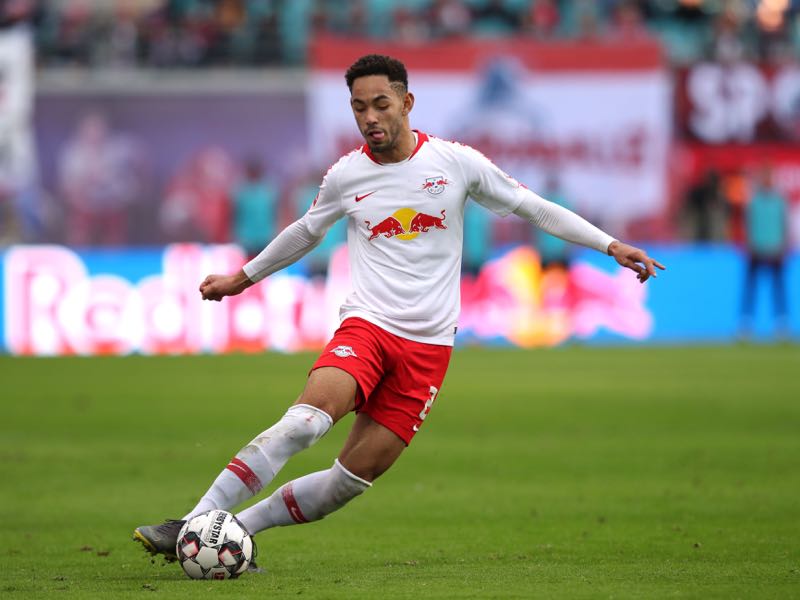 Leipzig's Brazilian forward Matheus Cunha controls the ball during the German first division Bundesliga football match RB Leipzig vs Augsburg on March 9, 2019 in Leipzig, eastern Germany. (Photo by Ronny Hartmann / AFP) 