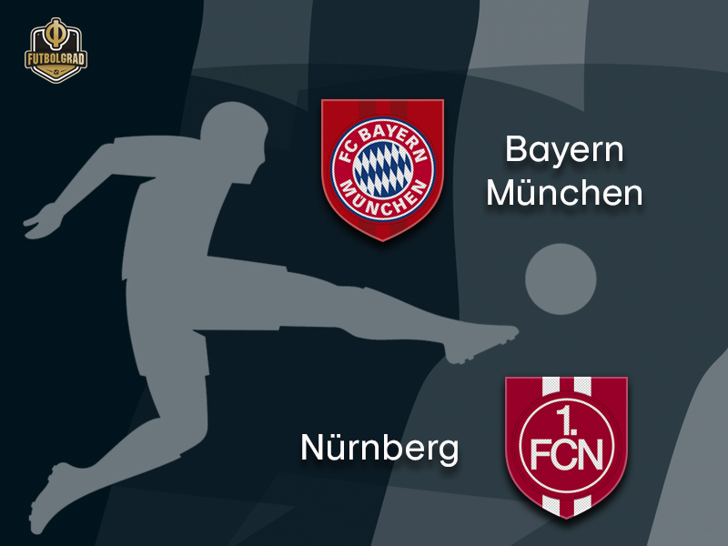 Bayern and 1.FC Nürnberg face each other in the Bavarian Derby